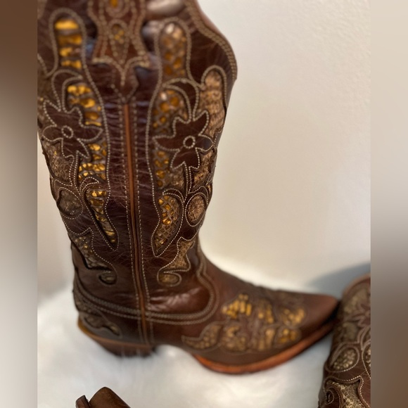 Twisted X “Steppin’ Out” leather upper Western Boot Brown size 9.5 - Picture 7 of 17